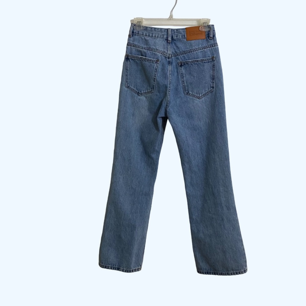Princess Polly Woman’s High Rise Straight Leg Blue Jeans Denim Pants Size 4 - Picture 2 of 4